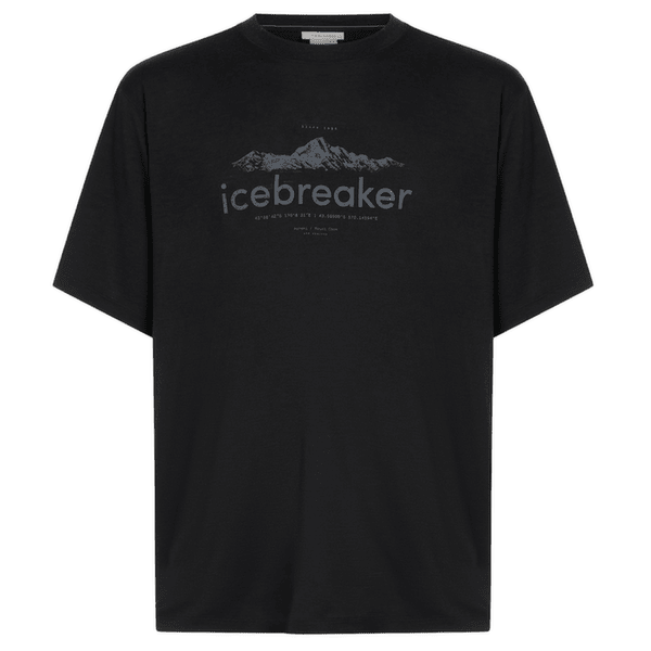 Koszulka z krótkim rękawem Icebreaker Merino 150 Tech Lite SS Relaxed Tee icebreaker Heritage Men BLACK