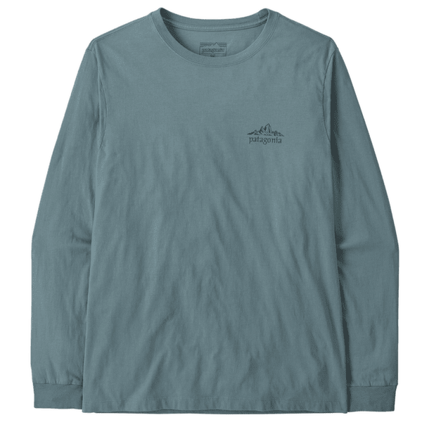 Koszulka z długim rękawem Patagonia LONG-SLEEVED CLOUD CRAG T-SHIRT Men Blue Sage