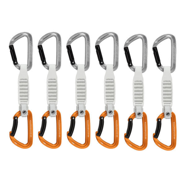 Expresy kompletne Mammut Sender Keylock 12 cm 6-Pack Quickdraws Light Grey-Gold 33272