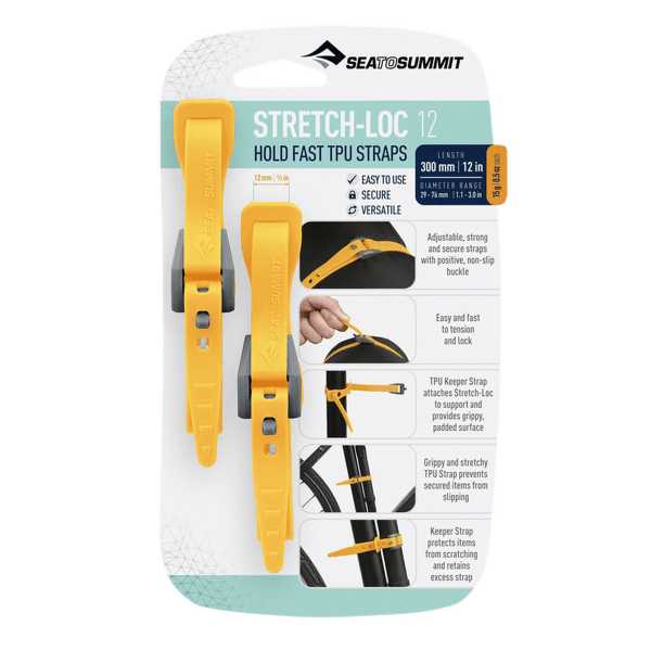Pasek Sea to Summit Stretch-Loc 12 - 12mm x 300mm 2 Pack Yellow (YW)