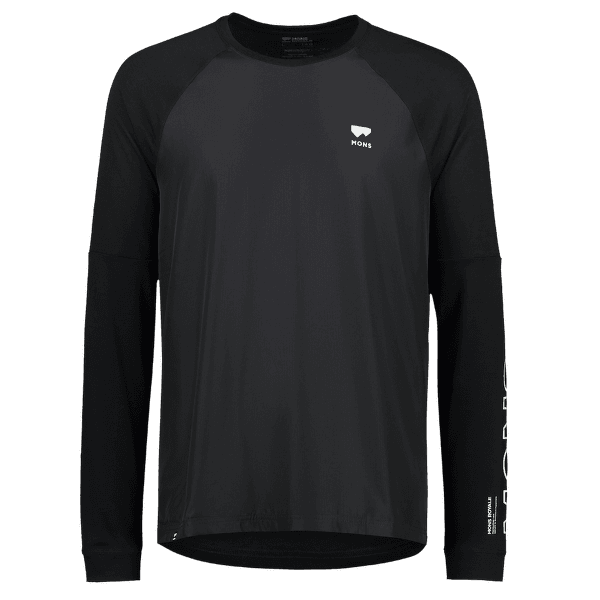 Koszulka z długim rękawem Mons Royale Tarn Merino Shift Wind Jersey Men Black