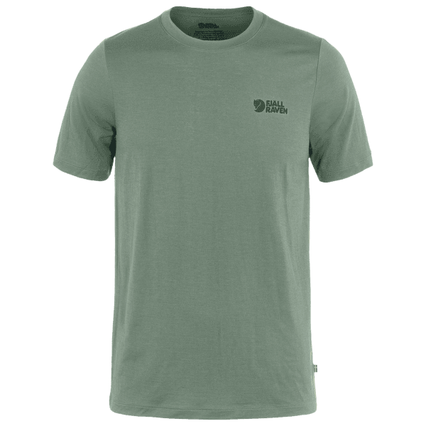 Koszulka z krótkim rękawem Fjällräven Abisko Wool Logo SS Men Patina Green
