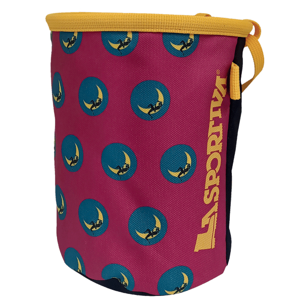 Worek La Sportiva Climbing On The Moon Chalk Bag Fucsia/Giallo