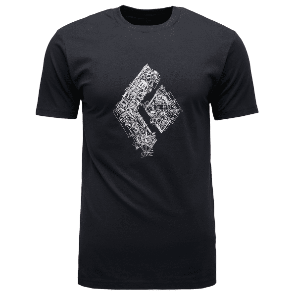 Koszulka z krótkim rękawem Black Diamond Engineered Diamond SS Tee Men Black