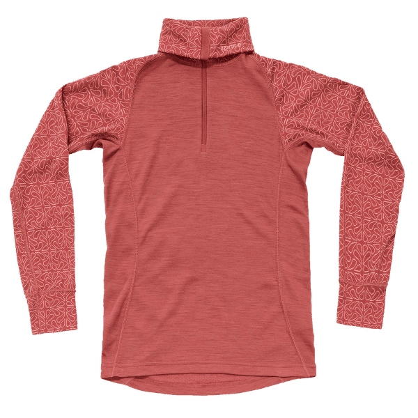 Koszulka z długim rękawem Devold Duo Active Zip Neck Women (328 244) 753A  MARSALA