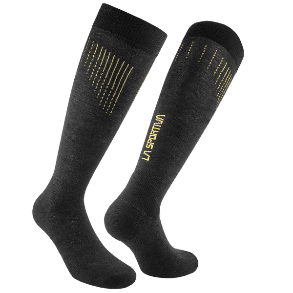 Podkolanówki La Sportiva WOOL THERMO SOCKS Black/Yellow