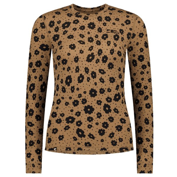 Koszulka z długim rękawem Mons Royale Cascade Merino Base Layer Long Sleeve Women Aoraki Lily Toffee