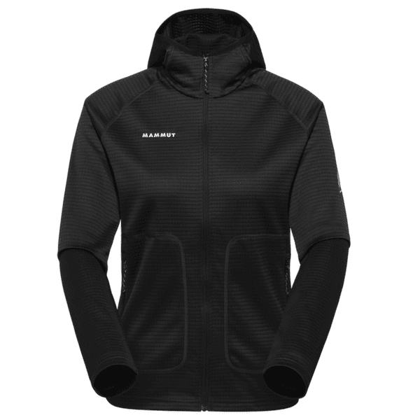 Bluza Mammut CRAG ML HOODED JACKET WOMEN black 0001