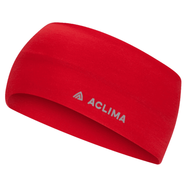 Opaska na głowę Aclima LightWool Headband Barbados Cherry