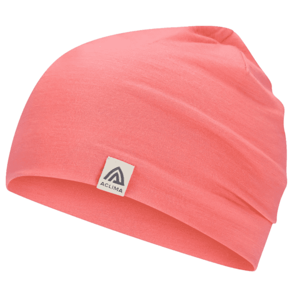 Czapki Aclima LightWool Relaxed Beanie Sun Kissed Coral