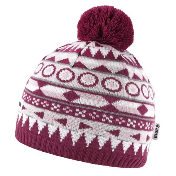 Czapki Kama Kids knitted Merino beanie B99 violet