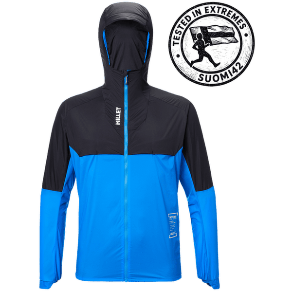 Kurtka Millet INTENSE WINDBREAKER Jacket Men BLACK/ICON BLUE