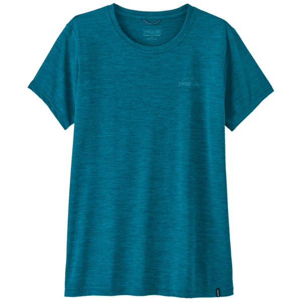 Koszulka z krótkim rękawem Patagonia CAP COOL DAILY SHIRT - P-6 COSMOS Women Glacial Blue - Light Glacial Blue X-Dye