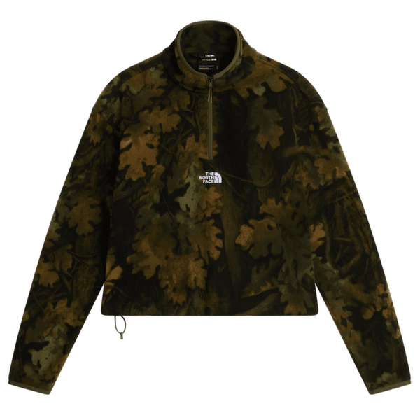 Kurtka The North Face NOVELTY LOGO GLACIER 1/4 ZIP - PRINT WOMEN T2Z WOODLAND GREEN YOSEMITE OAK PRINT