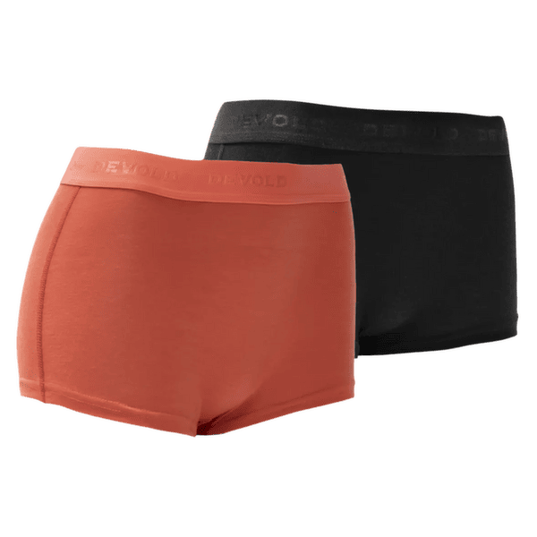 Majtki Devold Breeze Merino 150 Hipster 2PK 540A BLACK/CORAL