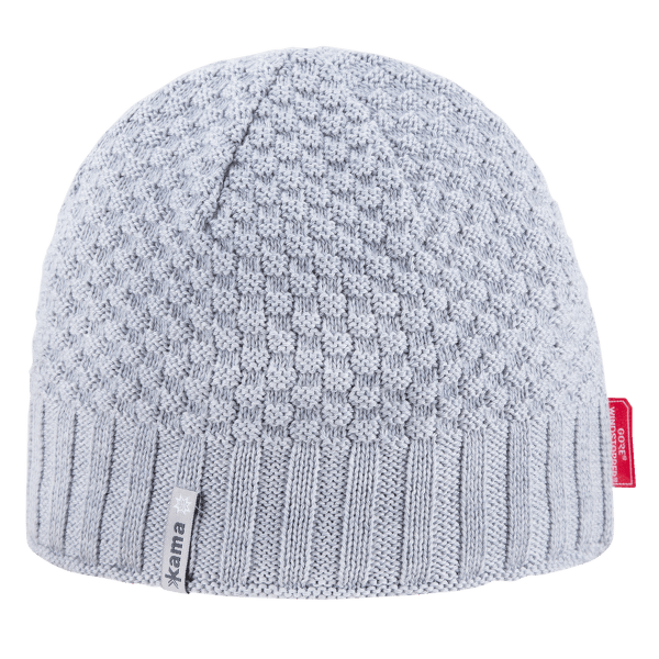 Czapki Kama Knitted beanie AW63 109 grey