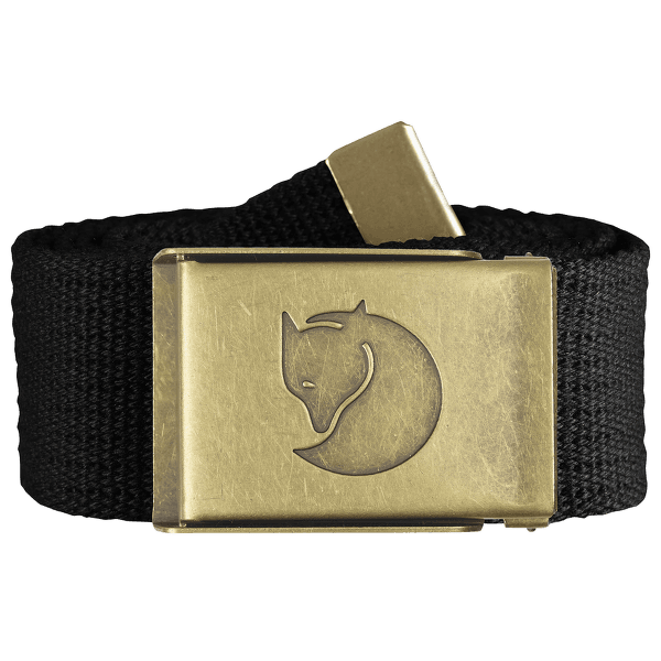 Pas Fjällräven Canvas Brass Belt Black