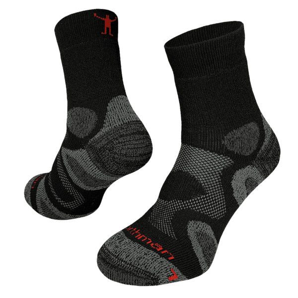 Skarpety Northman Trekking Mid Merino Černá/Šedá