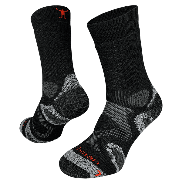 Skarpety Northman Trekking Mid Merino Crew (TMMC) Černá/Šedá