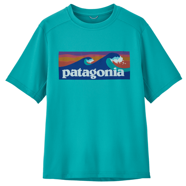 Koszulka z krótkim rękawem Patagonia Cap SW T-Shirt Kids Boardshort Logo: Subtidal Blue