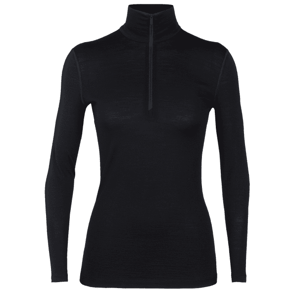 Koszulka z długim rękawem Icebreaker Merino 200 Oasis LS Half Zip Women Black