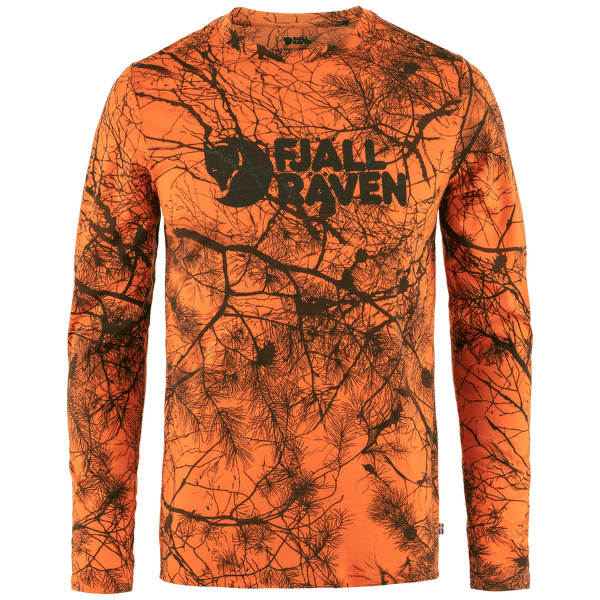 Koszulka z długim rękawem Fjällräven Värmland Wool LS Men Orange Multi Camo