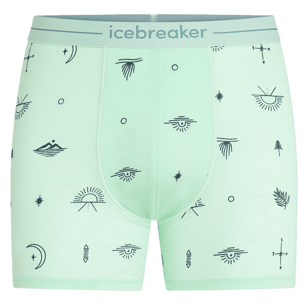 Bokserki Icebreaker Merino 150 Anatomica Boxers Explore More AOP Men MINT/AOP