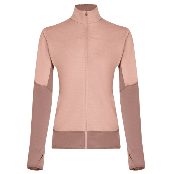 Bluza Icebreaker Merino Blend 300 RealFleece™ Descender LS Zip Women SUMMIT/BLUSH/CB