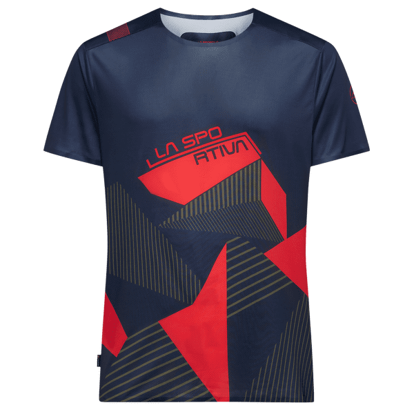 Koszulka z krótkim rękawem La Sportiva COMP T-SHIRT Men Night Sky/Mountain Red