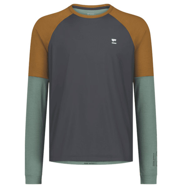 Bluza Mons Royale Tarn Merino Bike Wind Jersey Cypress/Caramel/Black