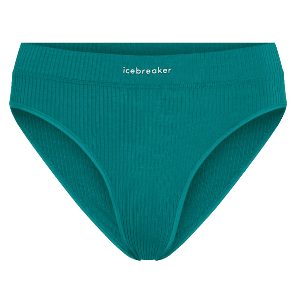 Majtki Icebreaker Merino Blend Rib Lotus Hipster Women TIDAL TEAL