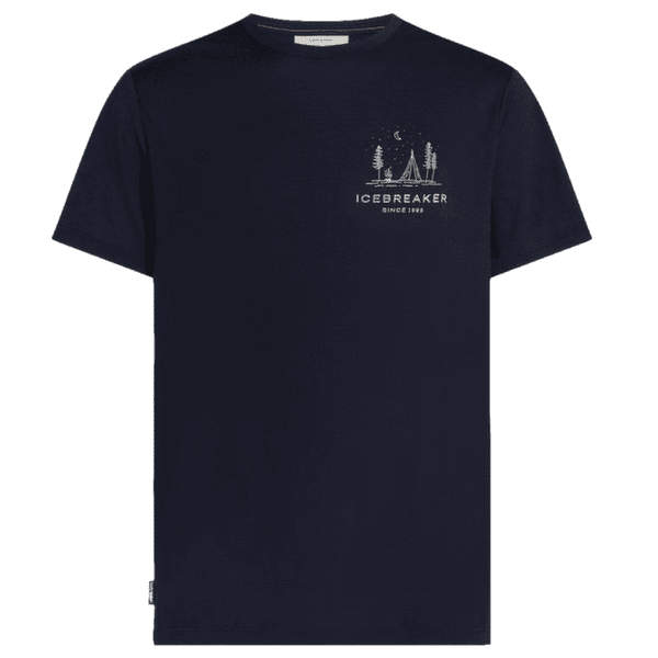 Koszulka z krótkim rękawem Icebreaker Merino 150 Tech Lite SS Tee IB Wordmark Men Midnight Navy
