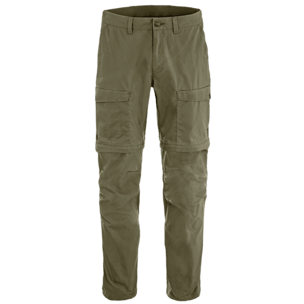 Spodnie Fjällräven ABISKO HYBRID TRAIL TROUSERS ZIP-OFF MEN Laurel Green