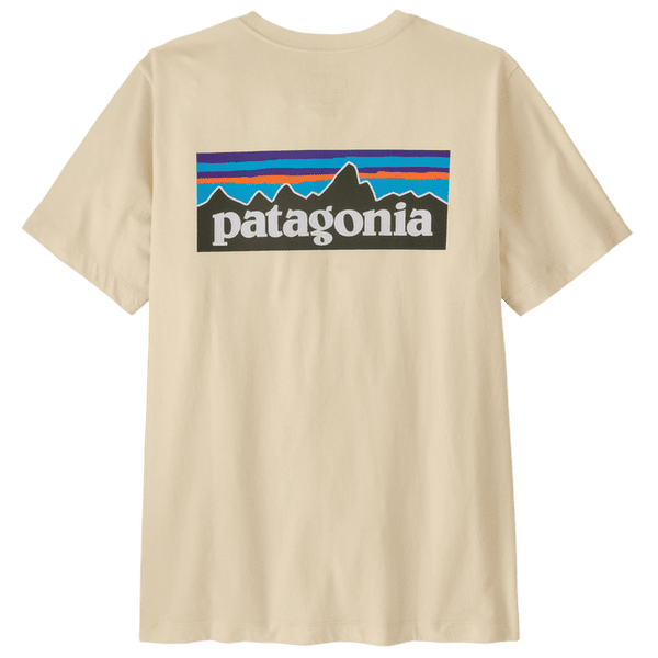 Koszulka z krótkim rękawem Patagonia P-6 Logo T-Shirt Men Undyed Natural