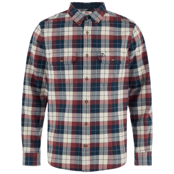Koszula z długim rękawem Fjällräven Singi Heavy Flannel Shirt Men Dark Navy-Maroon