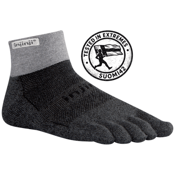Skarpety Injinji Trail Midweight Mini Crew Xtralife GRANITE