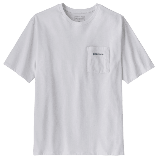 Koszulka z krótkim rękawem Patagonia Boardshort Logo Pocket Responsibili Tee Men Fiber White