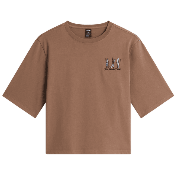 Koszulka z krótkim rękawem The North Face SKI EMBROIDERED BOXY SHORT SLEEVE TEE-GRAPHIC WOMEN 2H9 GARNET