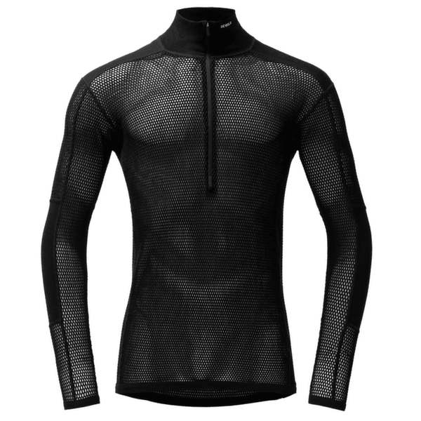 Pulower Devold Wool Mesh Pro Zip Neck Man 950A BLACK