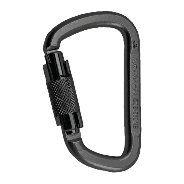 Karabinek wspinaczkowy Rock Empire Steel Carabiner D KL-2T Black černá 008