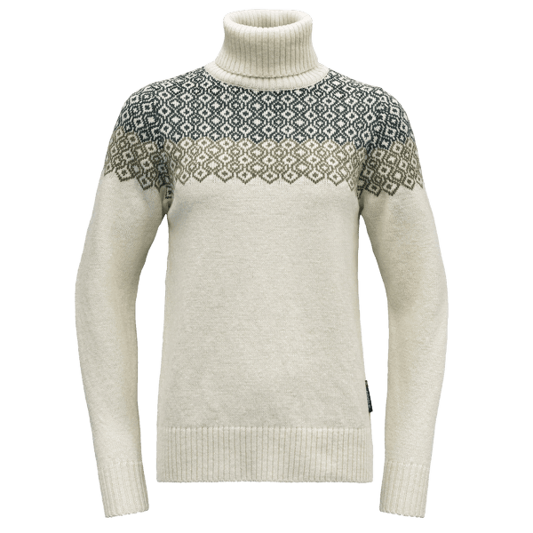 Sweter Devold Syvde Wool High Neck Women 000A OFFWHITE