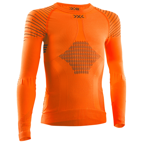 Koszulka z długim rękawem X-Bionic Invent 4.0 Shirt Long Sleeve Junior SUNSET ORANGE/ANTHRACITE