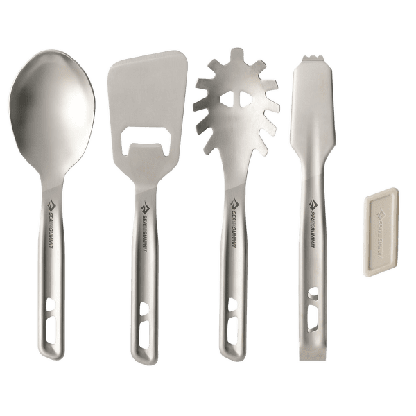 Sztućce Sea to Summit Detour Stainless Steel Utensil Set - [4 Piece] Stainless Steel Grey