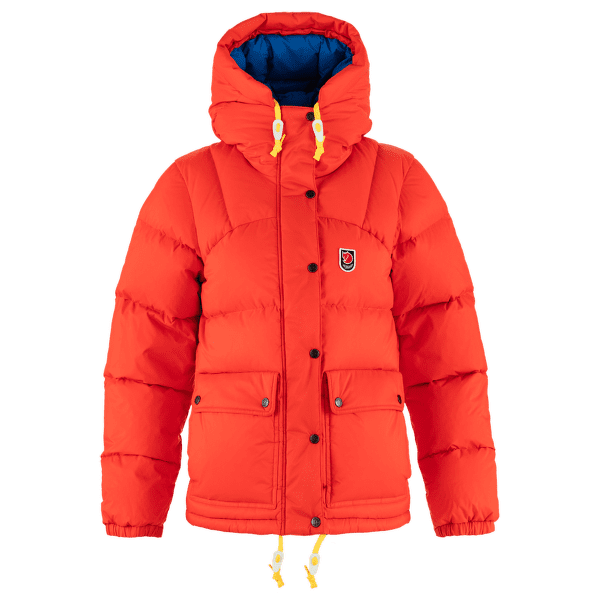 Bunda Fjällräven Expedition Down Lite Jacket Women Flame Orange-UN Blue