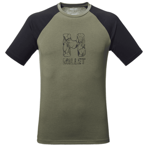 Koszulka z długim rękawem Millet CIMAI NATURAL TS SS Men GRAPE LEAF/BLACK