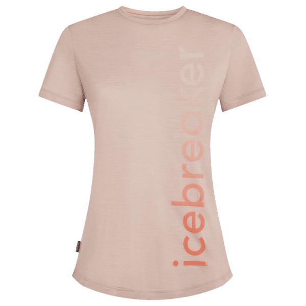 Koszulka z krótkim rękawem Icebreaker Merino Blend 125 Cool-Lite Sphere SS Tee IB Vertical Women PINK QUARTZ