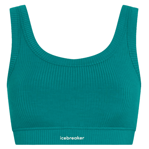 Biustonosz Icebreaker Merino Blend Rib Lotus Bra Women TIDAL TEAL