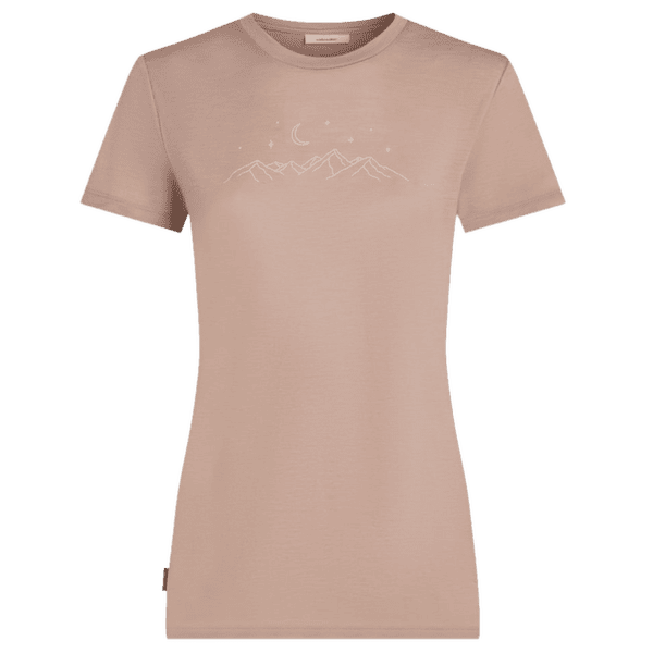 Koszulka z krótkim rękawem Icebreaker Merino 150 Tech Lite SS Tee Sparkling Stars Women PINK QUARTZ