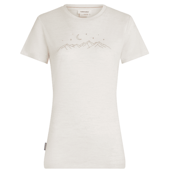 Koszulka z krótkim rękawem Icebreaker Merino 150 Tech Lite SS Tee Sparkling Stars Women ECRU HTHR