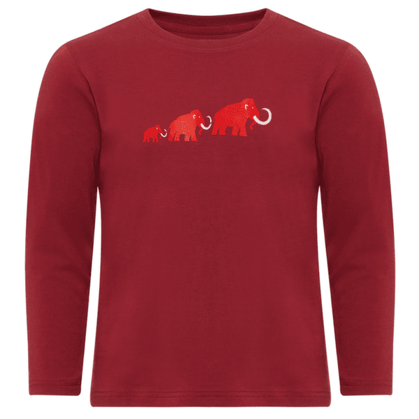 Koszulka z długim rękawem Mammut MAMMUT CORE LONGSLEEVE KIDS LOGO 3818 dark mammut red